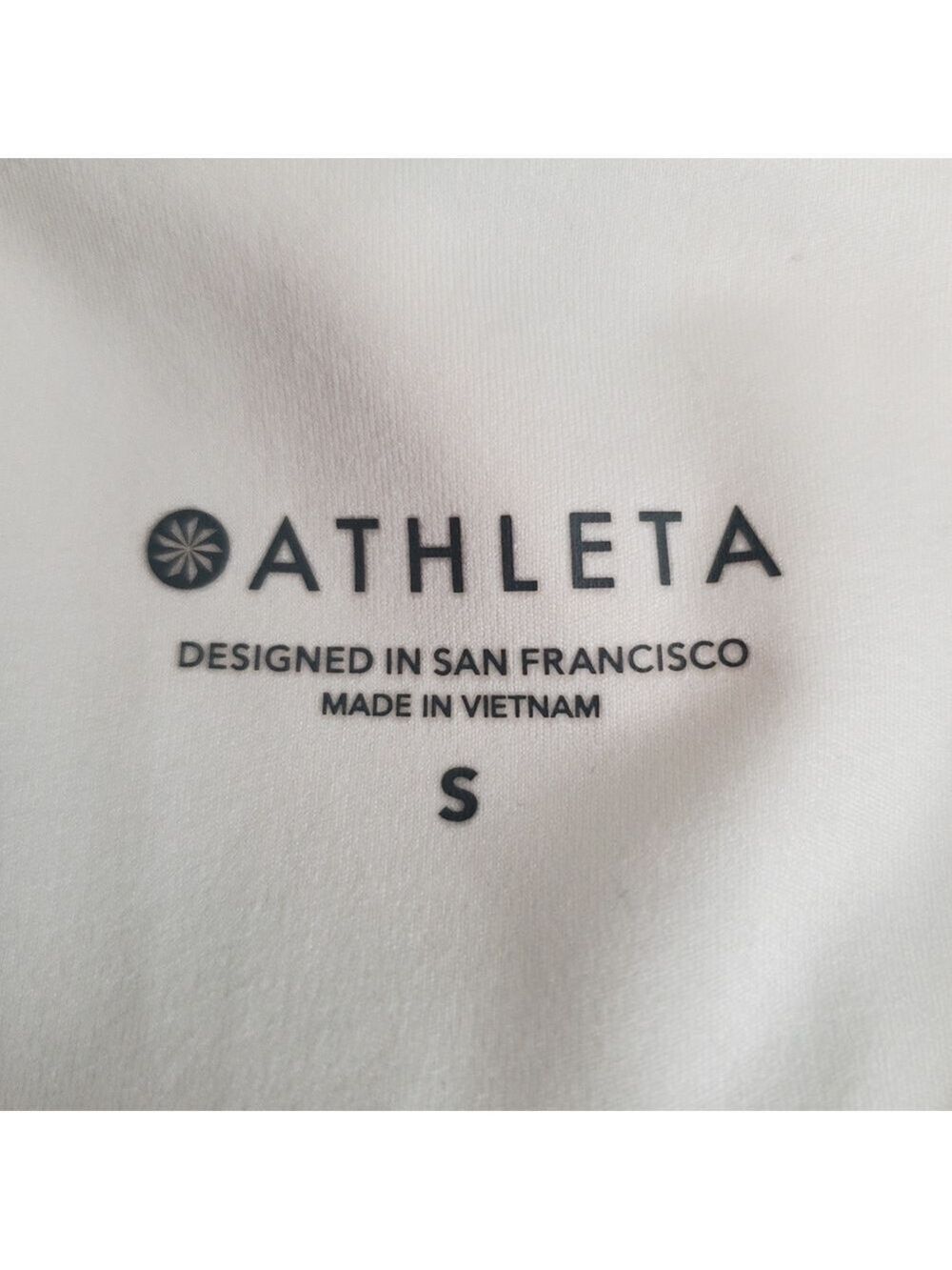 ATHLETA SHANTI PRINT OMBRE CROP TANK RACERBACK WHITE ORANGE PURPLE WOMENS ( S ) - Picture 8 of 10